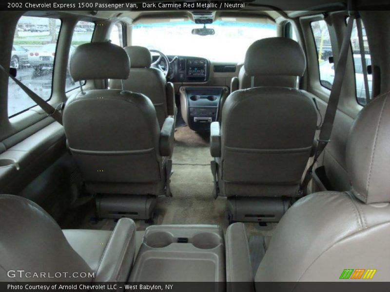 Dark Carmine Red Metallic / Neutral 2002 Chevrolet Express 1500 Passenger Van