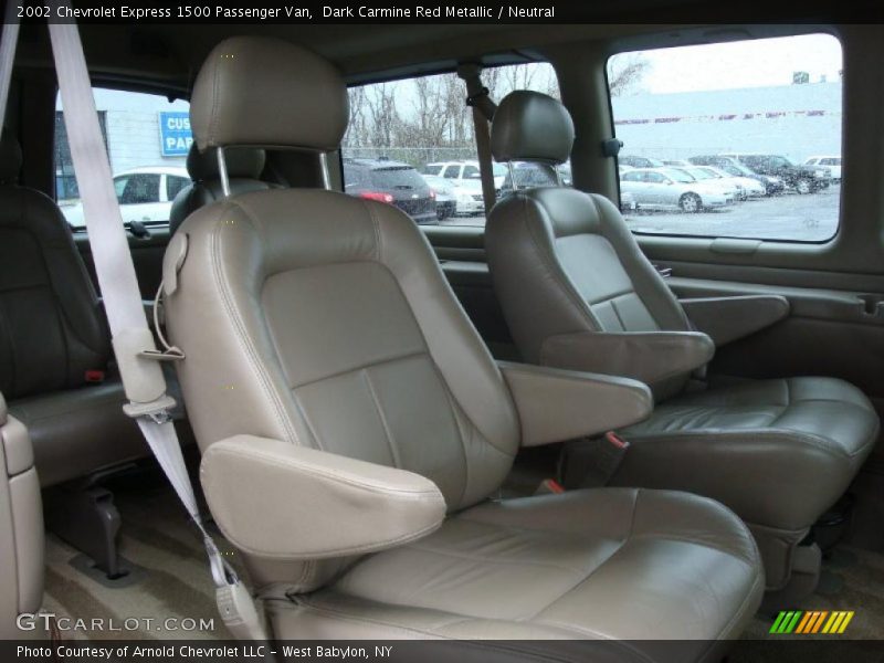 Dark Carmine Red Metallic / Neutral 2002 Chevrolet Express 1500 Passenger Van