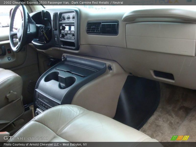 Dark Carmine Red Metallic / Neutral 2002 Chevrolet Express 1500 Passenger Van