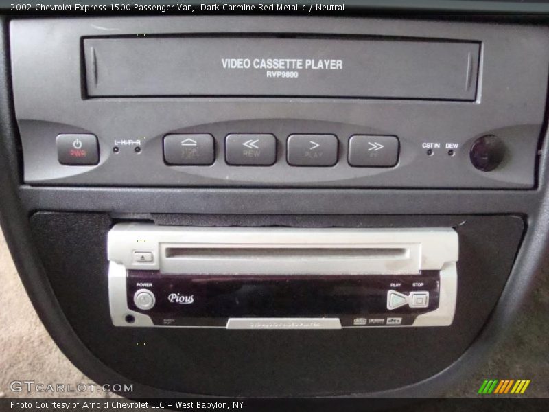 Dark Carmine Red Metallic / Neutral 2002 Chevrolet Express 1500 Passenger Van