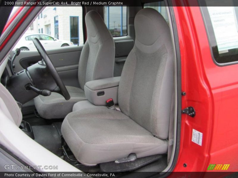Bright Red / Medium Graphite 2000 Ford Ranger XL SuperCab 4x4