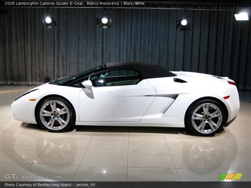 Bianco Monocerus / Black/White 2008 Lamborghini Gallardo Spyder E-Gear