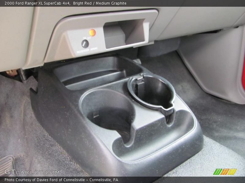 Bright Red / Medium Graphite 2000 Ford Ranger XL SuperCab 4x4
