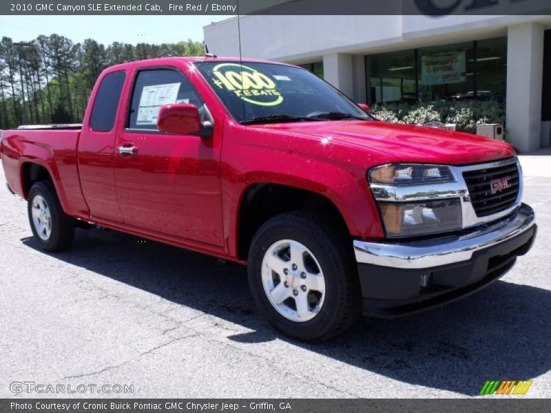 Fire Red / Ebony 2010 GMC Canyon SLE Extended Cab