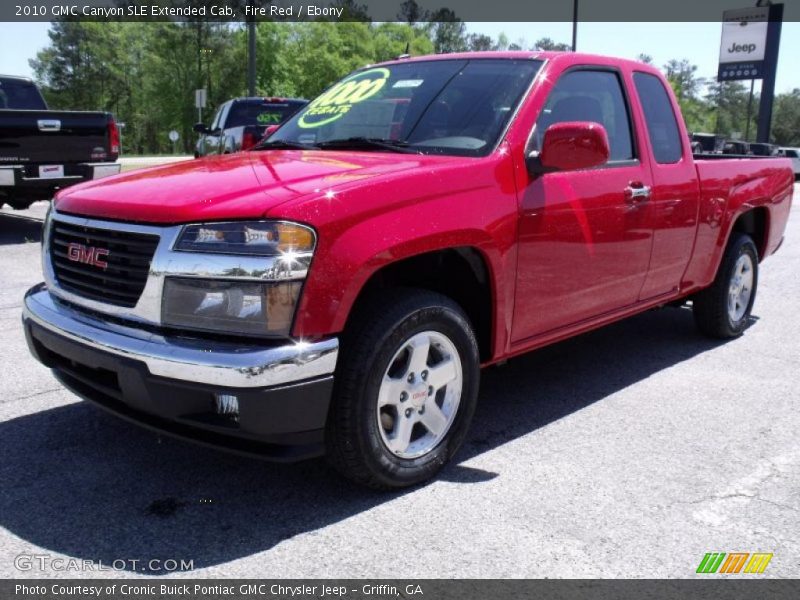 Fire Red / Ebony 2010 GMC Canyon SLE Extended Cab