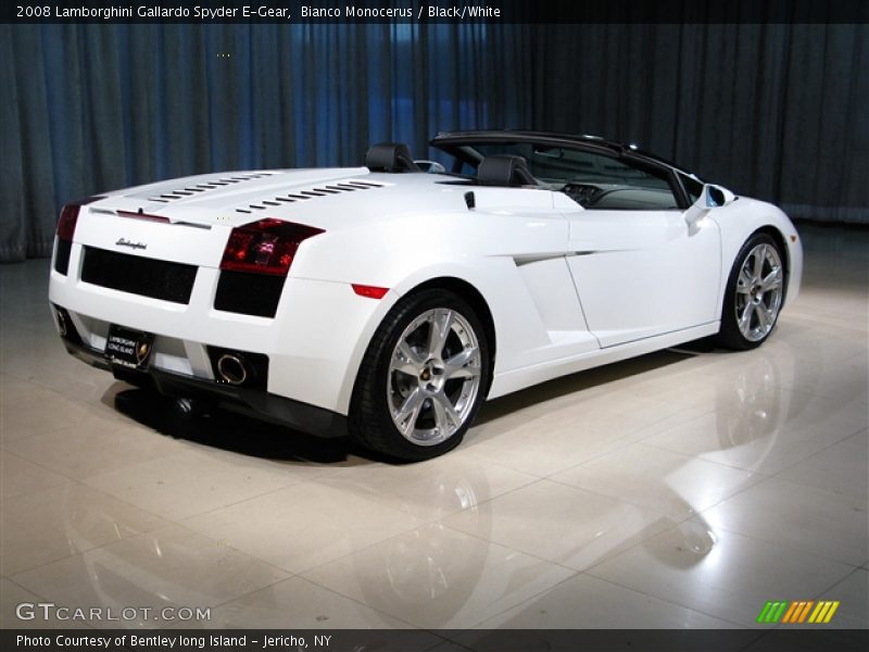 Bianco Monocerus / Black/White 2008 Lamborghini Gallardo Spyder E-Gear