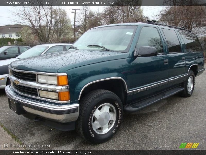 Emerald Green Metallic / Gray 1999 Chevrolet Suburban K1500 LT 4x4