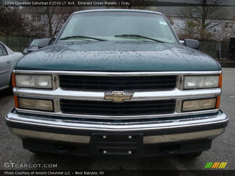Emerald Green Metallic / Gray 1999 Chevrolet Suburban K1500 LT 4x4