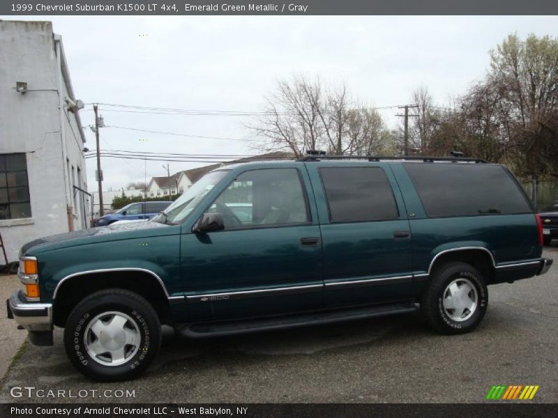 Emerald Green Metallic / Gray 1999 Chevrolet Suburban K1500 LT 4x4