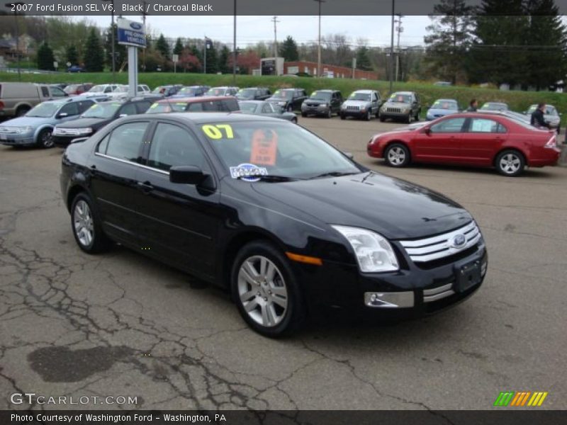 Black / Charcoal Black 2007 Ford Fusion SEL V6