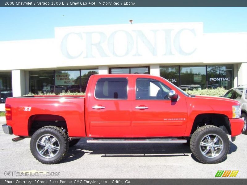 Victory Red / Ebony 2008 Chevrolet Silverado 1500 LTZ Crew Cab 4x4