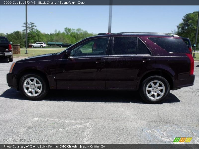 Black Cherry / Ebony/Light Gray 2009 Cadillac SRX V6