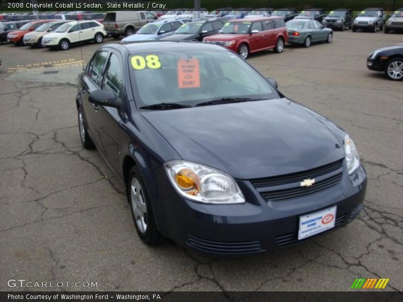 Slate Metallic / Gray 2008 Chevrolet Cobalt LS Sedan