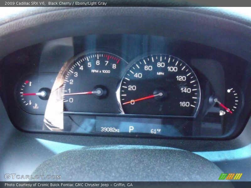 Black Cherry / Ebony/Light Gray 2009 Cadillac SRX V6