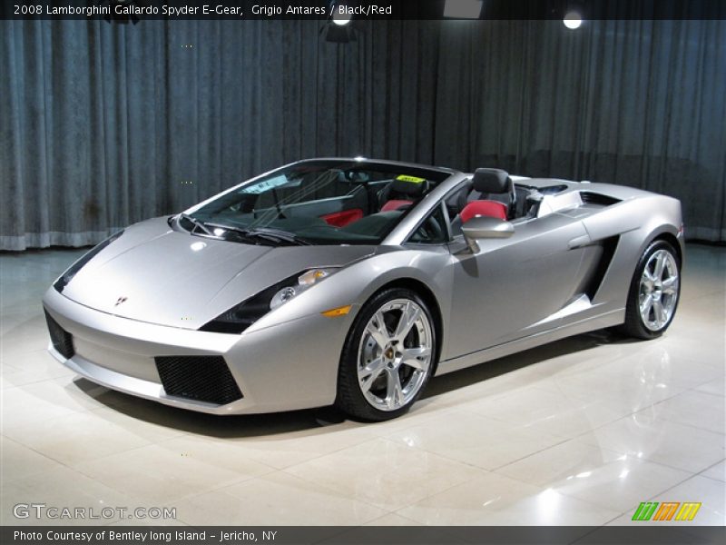 Grigio Antares / Black/Red 2008 Lamborghini Gallardo Spyder E-Gear