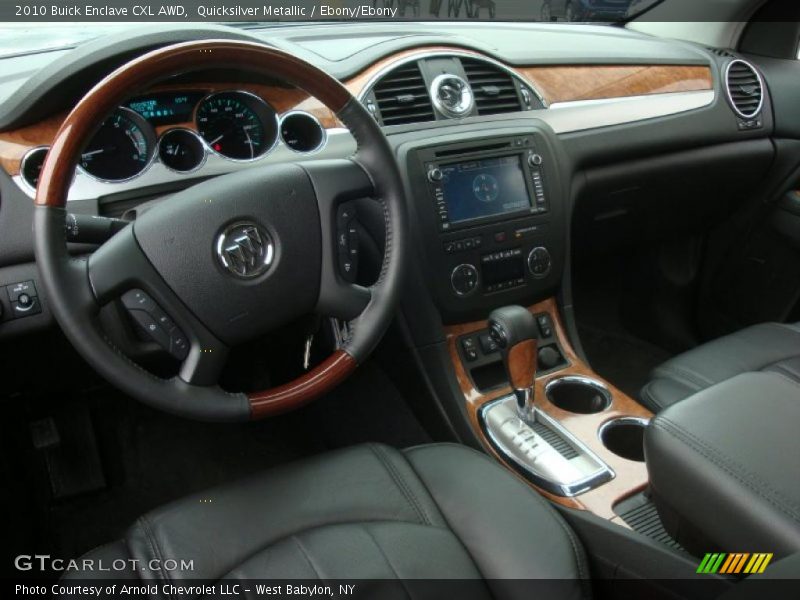 Quicksilver Metallic / Ebony/Ebony 2010 Buick Enclave CXL AWD