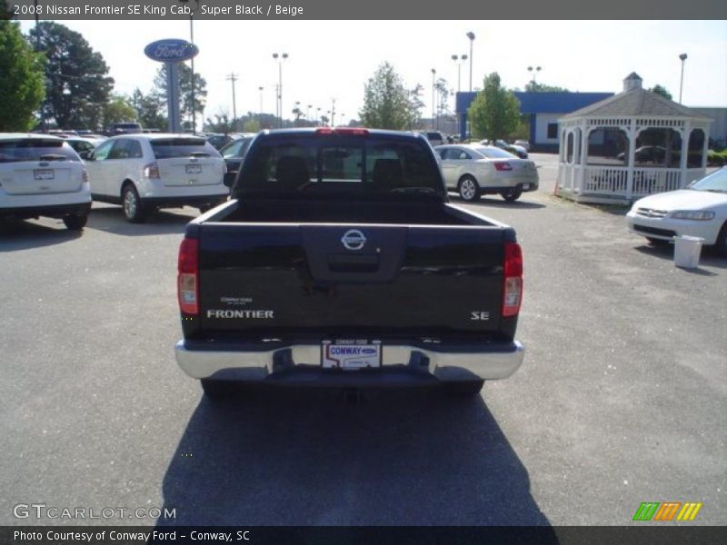 Super Black / Beige 2008 Nissan Frontier SE King Cab