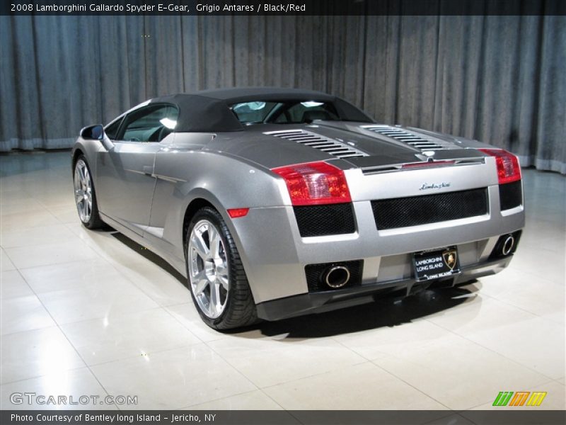Grigio Antares / Black/Red 2008 Lamborghini Gallardo Spyder E-Gear