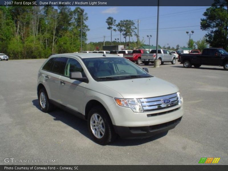 Dune Pearl Metallic / Medium Light Stone 2007 Ford Edge SE