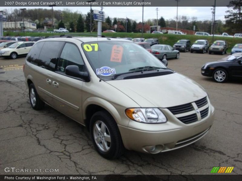 Linen Gold Metallic / Dark Khaki/Light Graystone 2007 Dodge Grand Caravan SXT