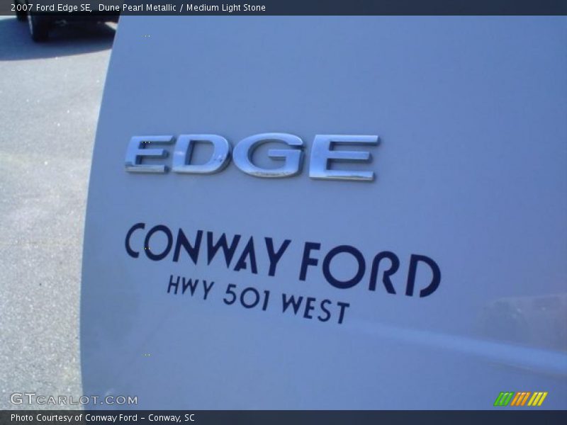 Dune Pearl Metallic / Medium Light Stone 2007 Ford Edge SE