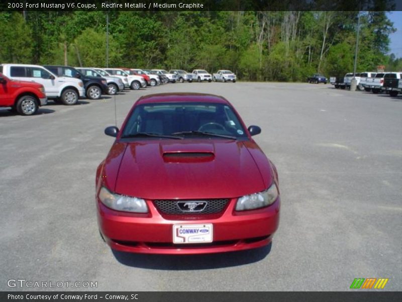 Redfire Metallic / Medium Graphite 2003 Ford Mustang V6 Coupe