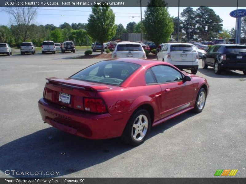 Redfire Metallic / Medium Graphite 2003 Ford Mustang V6 Coupe