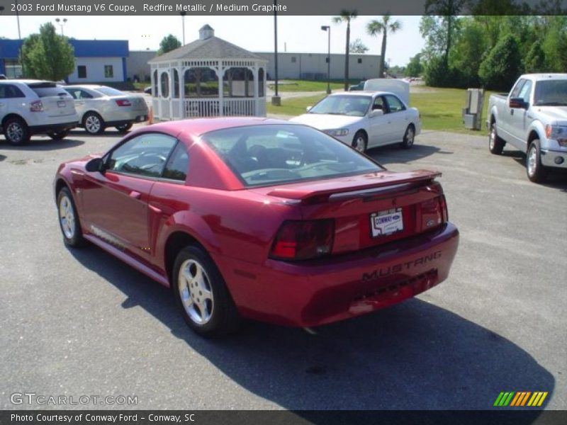 Redfire Metallic / Medium Graphite 2003 Ford Mustang V6 Coupe