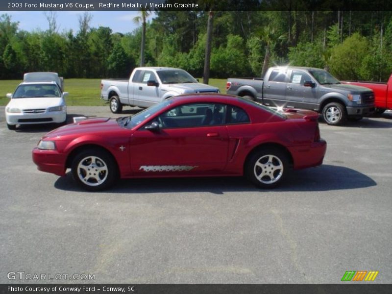 Redfire Metallic / Medium Graphite 2003 Ford Mustang V6 Coupe
