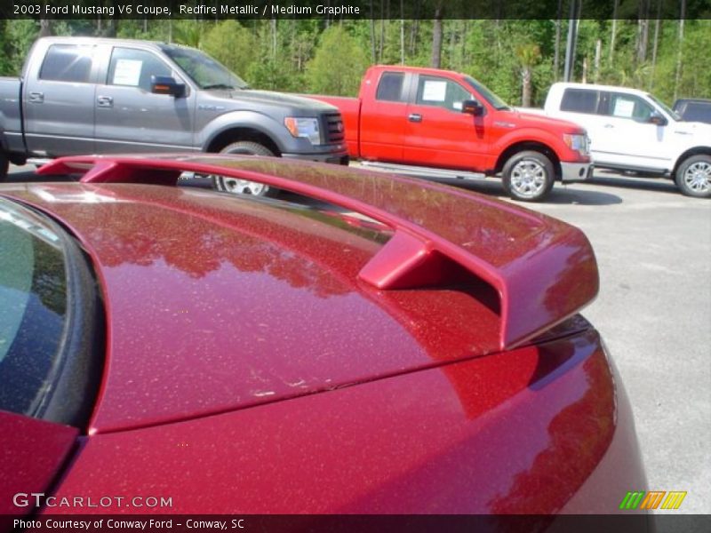Redfire Metallic / Medium Graphite 2003 Ford Mustang V6 Coupe
