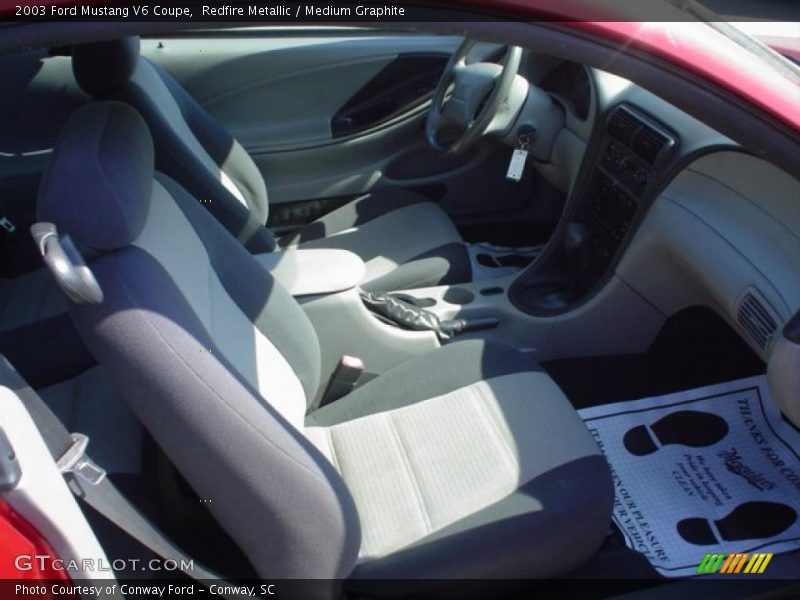Redfire Metallic / Medium Graphite 2003 Ford Mustang V6 Coupe