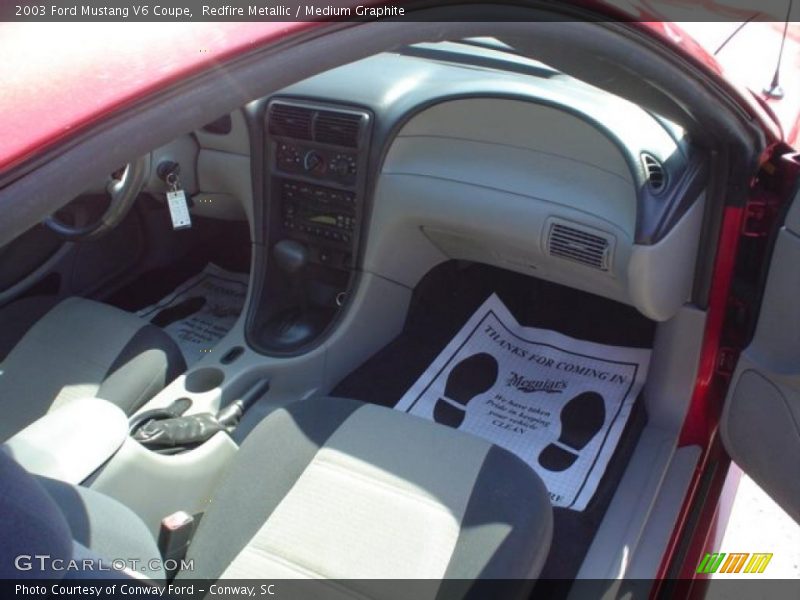 Redfire Metallic / Medium Graphite 2003 Ford Mustang V6 Coupe