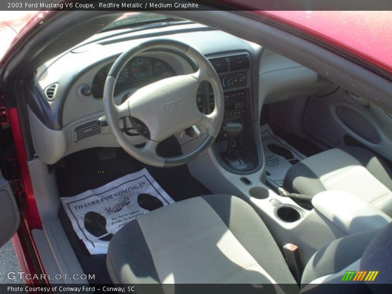 Redfire Metallic / Medium Graphite 2003 Ford Mustang V6 Coupe