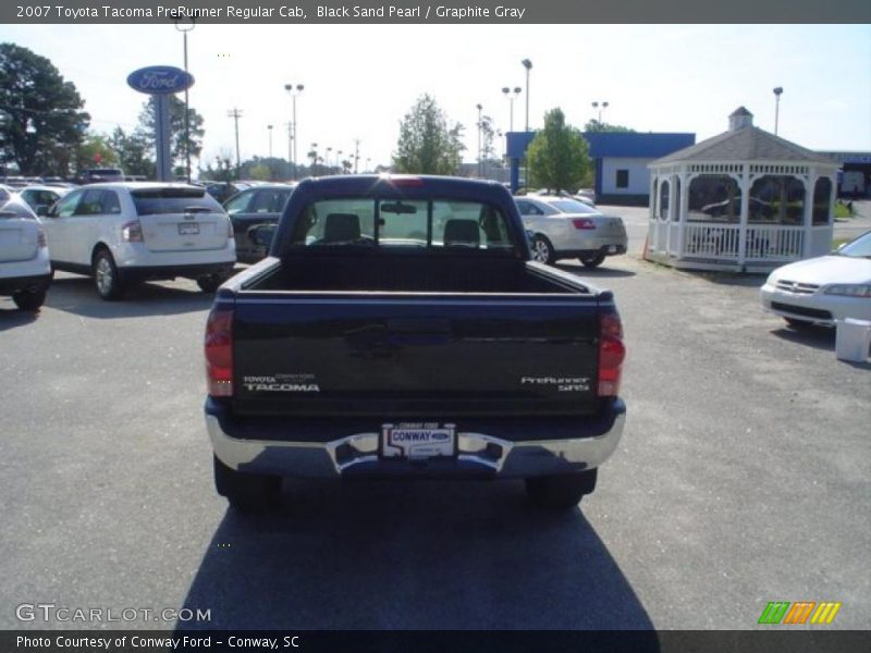 Black Sand Pearl / Graphite Gray 2007 Toyota Tacoma PreRunner Regular Cab