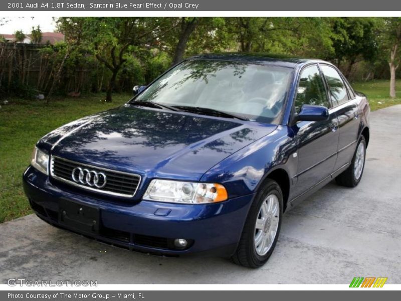 Santorin Blue Pearl Effect / Opal Grey 2001 Audi A4 1.8T Sedan