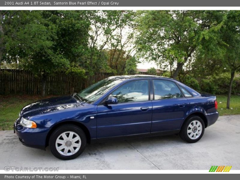 Santorin Blue Pearl Effect / Opal Grey 2001 Audi A4 1.8T Sedan