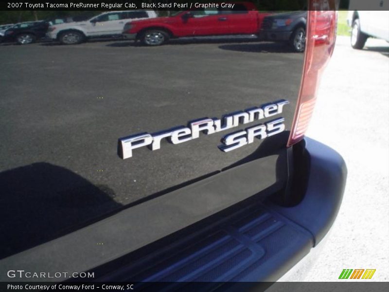 Black Sand Pearl / Graphite Gray 2007 Toyota Tacoma PreRunner Regular Cab
