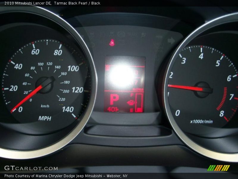 Tarmac Black Pearl / Black 2010 Mitsubishi Lancer DE