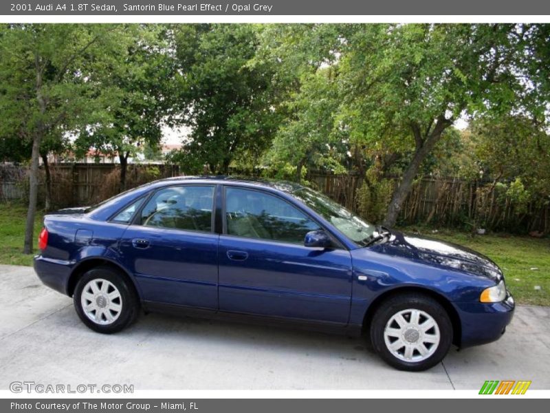 Santorin Blue Pearl Effect / Opal Grey 2001 Audi A4 1.8T Sedan