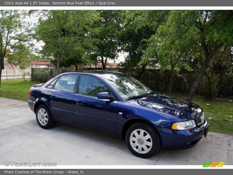 Santorin Blue Pearl Effect / Opal Grey 2001 Audi A4 1.8T Sedan