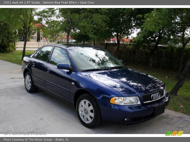 Santorin Blue Pearl Effect / Opal Grey 2001 Audi A4 1.8T Sedan