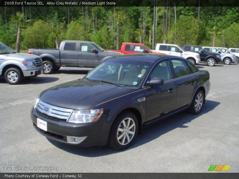 Alloy Grey Metallic / Medium Light Stone 2008 Ford Taurus SEL