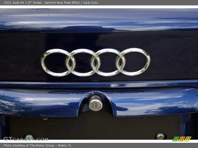 Santorin Blue Pearl Effect / Opal Grey 2001 Audi A4 1.8T Sedan