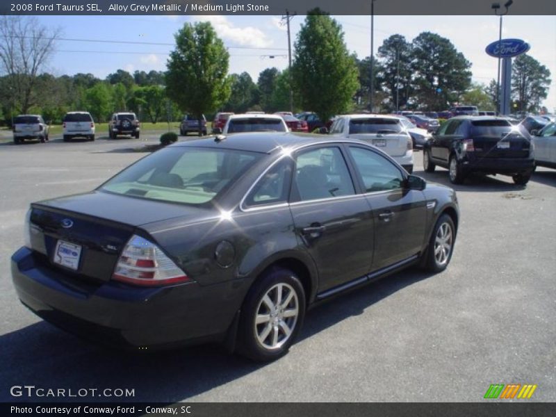 Alloy Grey Metallic / Medium Light Stone 2008 Ford Taurus SEL