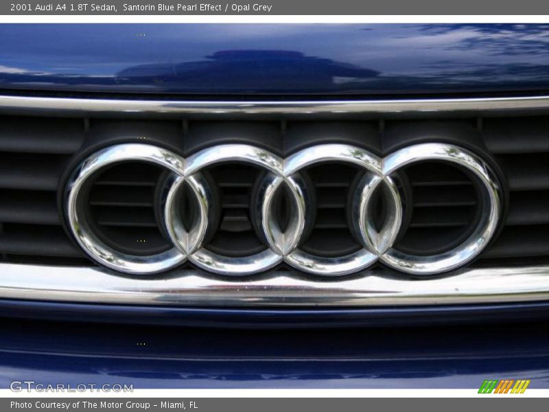 Santorin Blue Pearl Effect / Opal Grey 2001 Audi A4 1.8T Sedan