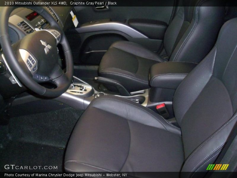Graphite Gray Pearl / Black 2010 Mitsubishi Outlander XLS 4WD