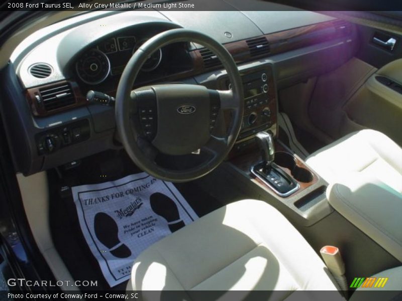 Alloy Grey Metallic / Medium Light Stone 2008 Ford Taurus SEL