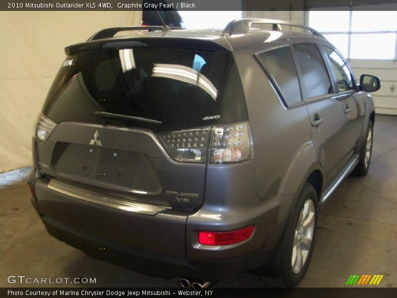 Graphite Gray Pearl / Black 2010 Mitsubishi Outlander XLS 4WD