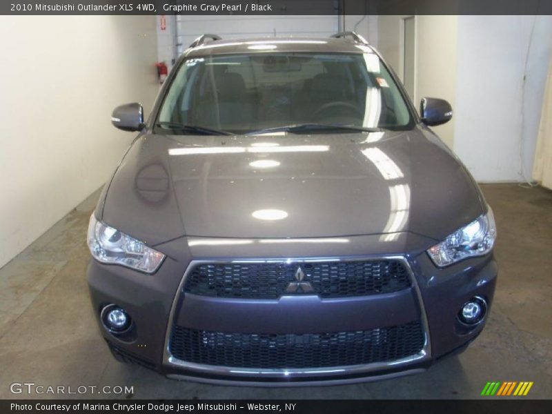 Graphite Gray Pearl / Black 2010 Mitsubishi Outlander XLS 4WD