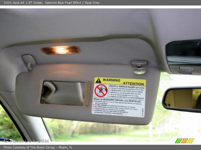 Santorin Blue Pearl Effect / Opal Grey 2001 Audi A4 1.8T Sedan